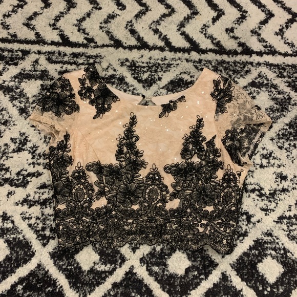 PROM DRESS - Pink and Black - Picture 2 of 7